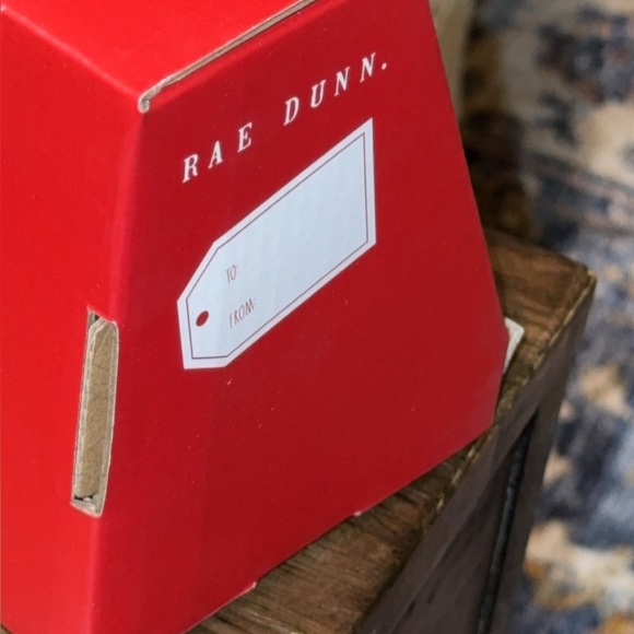 NWT Rae Dunn Red Naughty/Nice Gift Jar Christmas/Holiday Hair Ties/Cotton Swabs - Picture 4 of 4